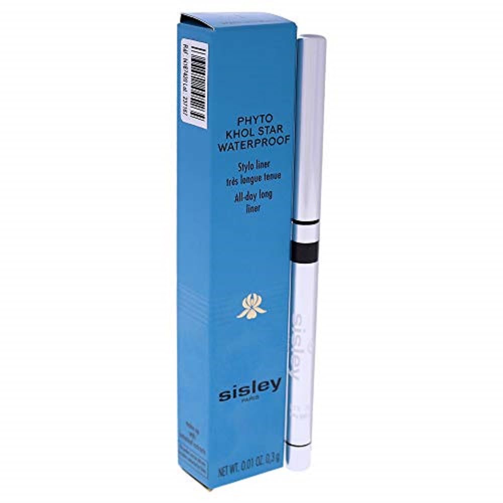Sisley Sisley Phyto-khol Star Waterproof Eye Pencil, No.1 Sparkling Black, 0.1 Ounce