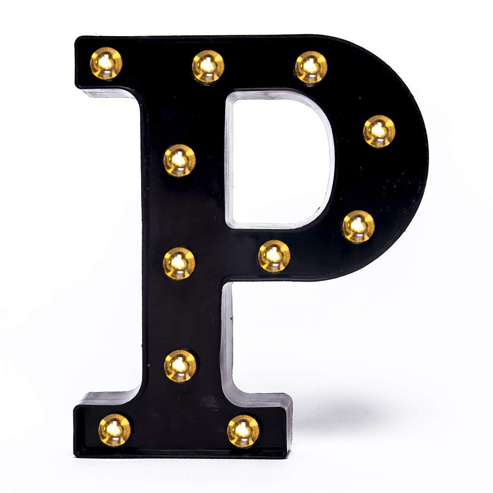 Foaky Black LED Marquee Number Lights Sign Light Up Marquee Number Lights Sign for Night Light Wedding Birthday Party Battery Powered Christmas Lamp Home Bar Decoration
