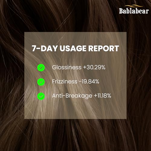 Bablabear Hair Oil for Frizzy Hair,Hydrating Oil Serum to Repairs Damaged,Aceite Para El Cabello Strengthens and Provides Heat Protection |Adds Hair Shine and Smooths Split Ends.