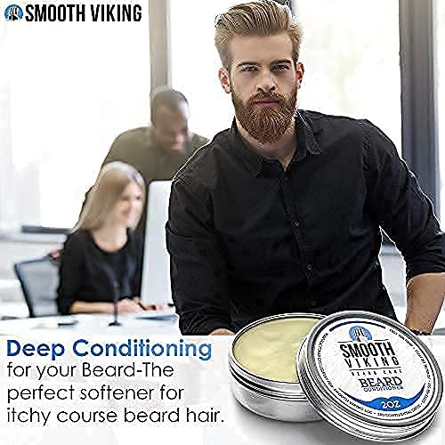 Vikings Beard Conditioner for Men - Ultimate Care for Silky Smooth Beard and Mustache, Softener with Leave-In Lotion/Cream (2 Oz)