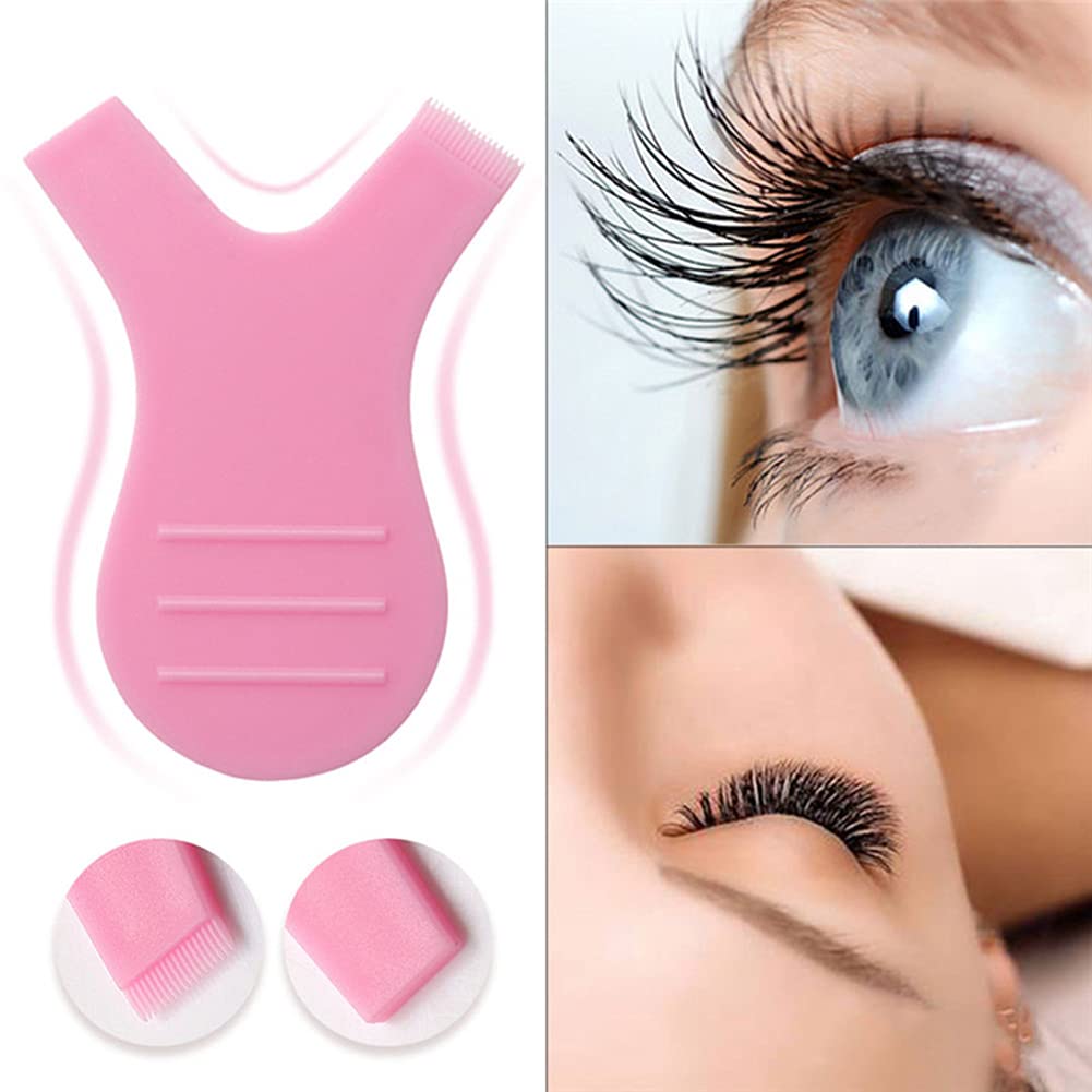 SUKPSY Eyelash Grafting Extension Makeup Set Y Shape Eyelash Brush Eyelash Perm Silicone Pad Eyelash Lash Lift Brush Multifunction Checking Mirror for Eyelash Makeup Tool