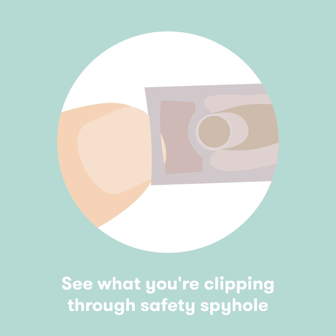 Frida Baby NailFrida The SnipperClipper, Baby Nail Clipper, Infant Nail Clipper for Baby with Safety Spyhole, for Newborns and up