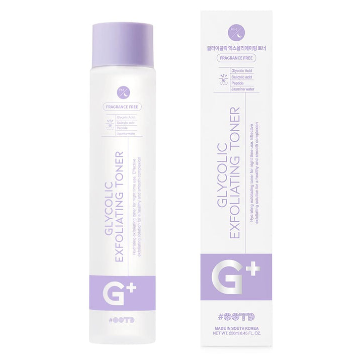 #OOTD Aha Bha Toner [8.45 Fl Oz] - Glycolic Acid Toner, Salicylic Acid Toner, Face Toner for Women Anti Aging, Hydrating Exfoliating Toner for Night time use, Made in S.Korea