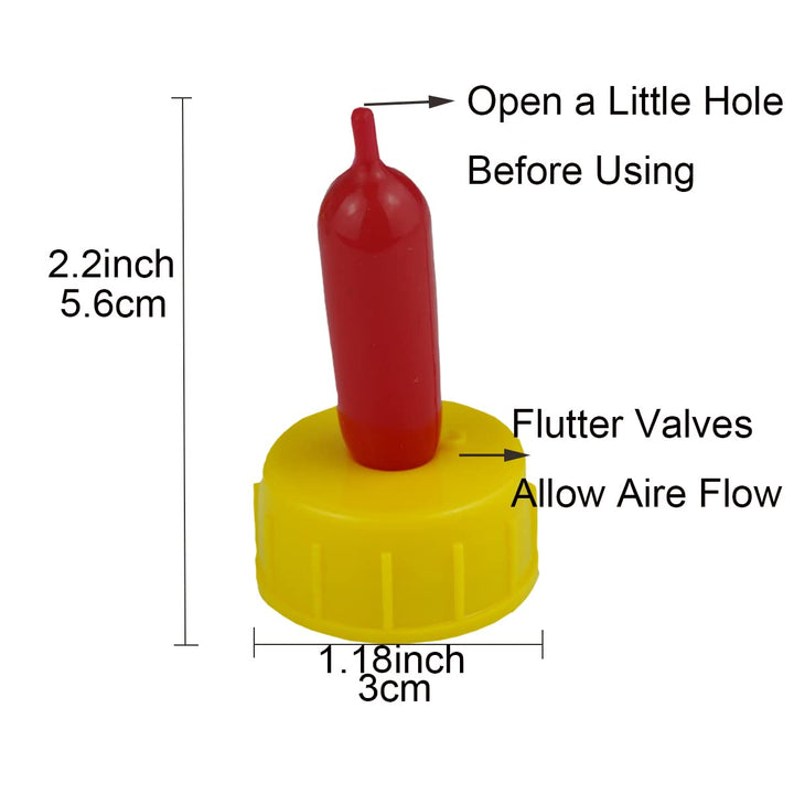 Small Animal Milk Drink Nipples with Flutter Valves Soft Rubber Cow Calf Milk Drinking Nipple for Goats Lambs Sheep Piglet Screw On Soda Bottle,15Pieces