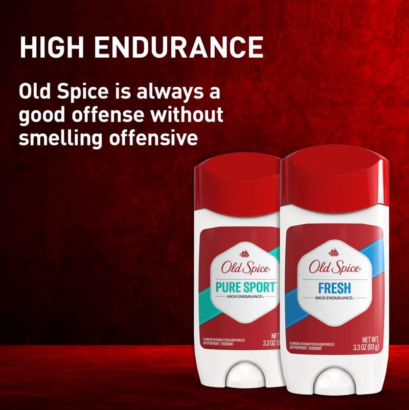 Old Spice Old Spice High Endurance Anti-Perspirant Deodorant Invisible Solid, Fresh 3 oz
