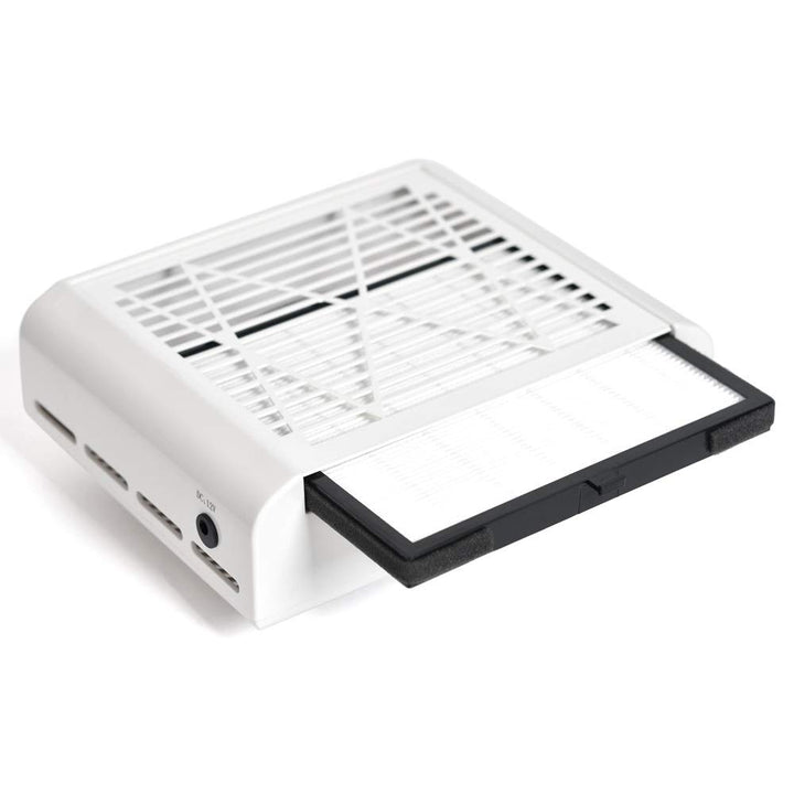 Rolabling Nail Dust Collector Strong Suction Dust Extractor Fan Collector No-spilling Filter Powerful Nail 100% Vacuum Cleaner Manicure Pedicure (110V) : 110V