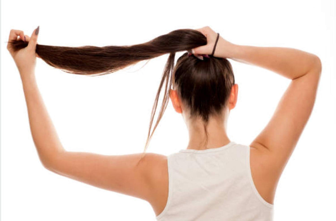 Kenz Laurenz 100 Hair Elastics Hair Ties No Crease Ouchless Ponytail Holders No Metal 4mm (100 Black)