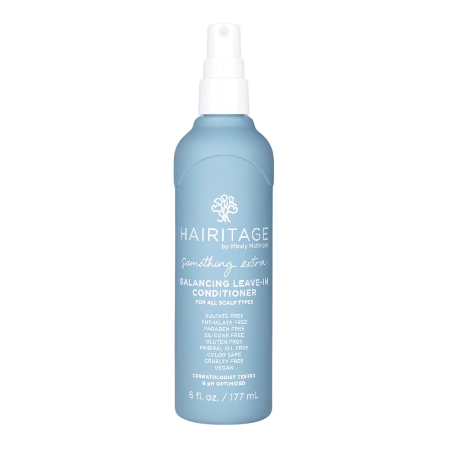 Hairitage Something Extra Anti Dandruff Balancing Leave-in Conditioner - Conditions + Calms Scalp - Nourishes + Moisturizes Hair - Improves Hair Elasticity + Manageability, 6 Fl Oz