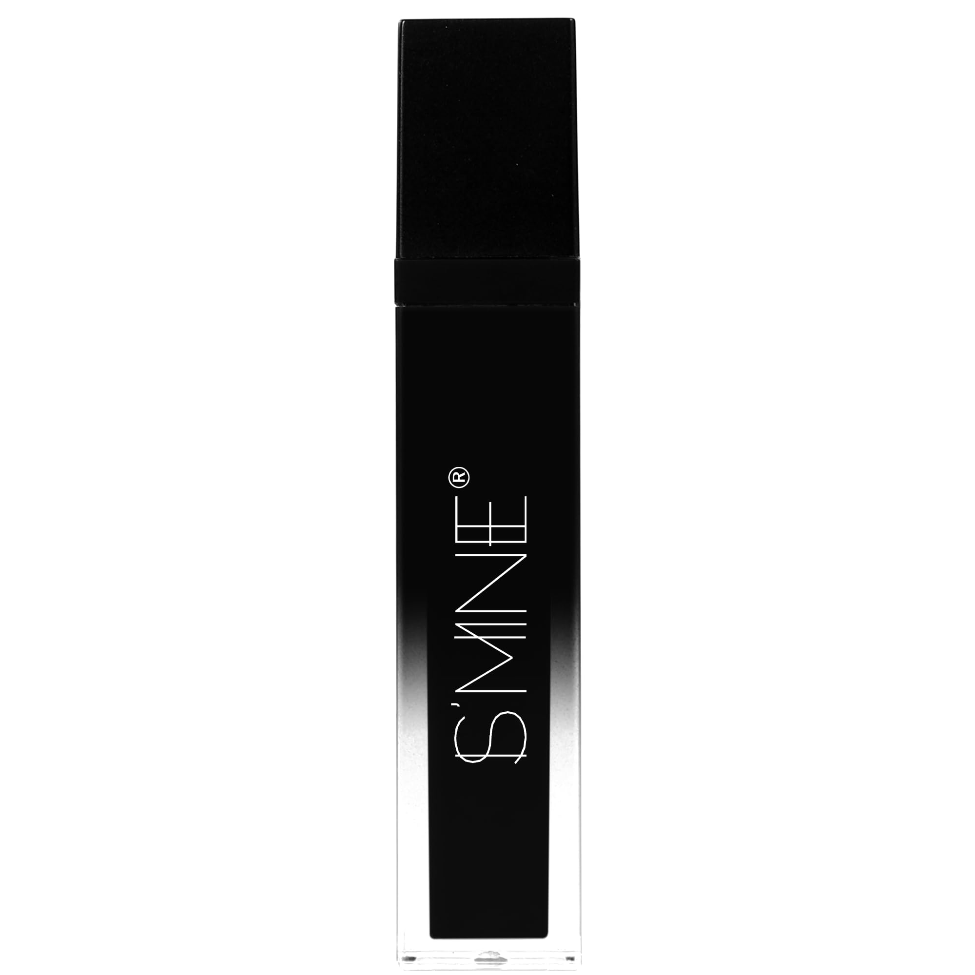 IS'MINE Black Matte Liquid Lipstick, Non-stick Cup Vegan Velvet Waterproof Long Lasting Liquid Lipstick (#23, 7ml/0.24 fl oz)