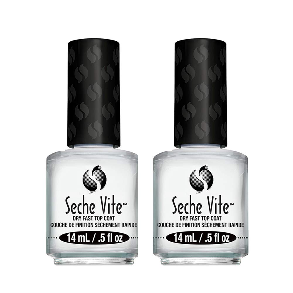 Seche Vite Dry Fast Top Coat Boxed 0.5oz (2 Pack)