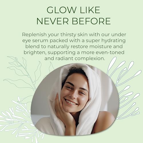 Sea-el Bakuchiol Kelp Eye Serum Plant-Based Skincare Naturally Boosts Under Eye Glow Targets Deep Wrinkles & Supports Smooth Skin - Retinol Alternative for Women or Men, Vegan - .5 oz