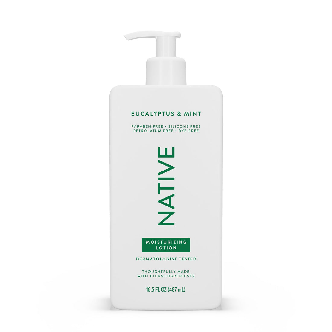 Native Body Lotion Contains Naturally Derived Plant-Based Moisturizers for Women and Men | Restores Dry Skin, Eucalyptus & Mint, 16.5 fl oz