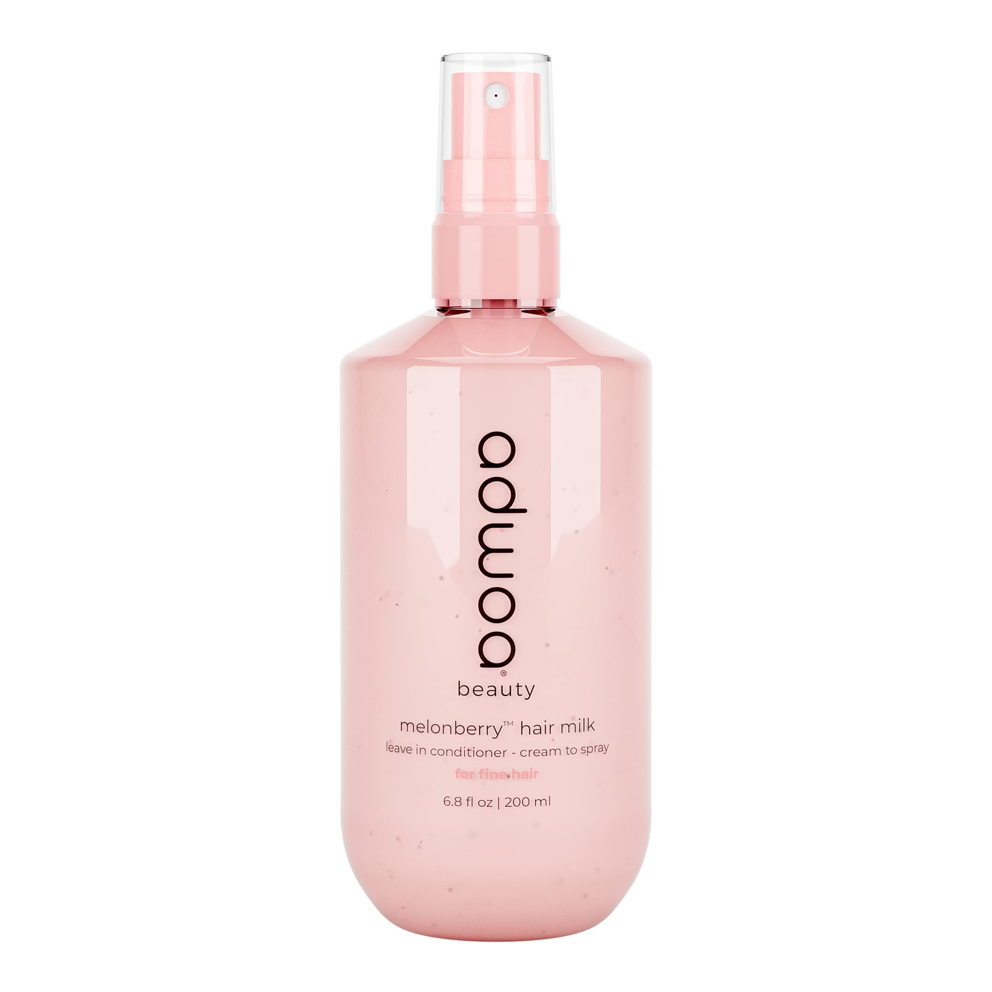 adwoa beauty Melonberry™ Hair Milk Leave In Conditioner Spray for Smooth, Moisturized, and Detangled Fine Hair, with Kalahari Melon, Strawberry and Raspberry Seed Oils, for all Hair Types - 6.8 oz