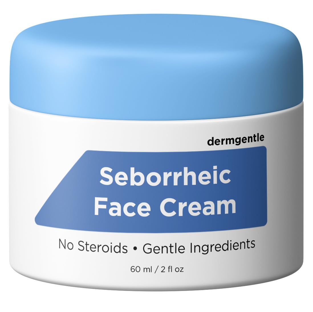 Seborrheic Dermatitis Face Cream - Skin Rejuvenation and Barrier Repair with MCT Oil, Squalane - Moisturizing Face, Scalp and Body Cream for Sensitive Skin Seb Derm - No Steroids for Lasting Results