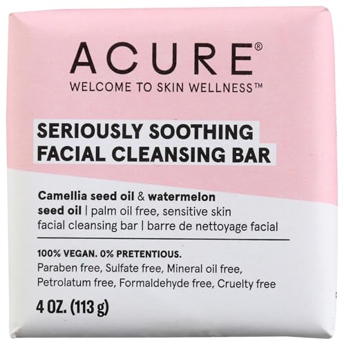 ACURE Seriously Soothing Facial Cleansing Bar, 4 OZ