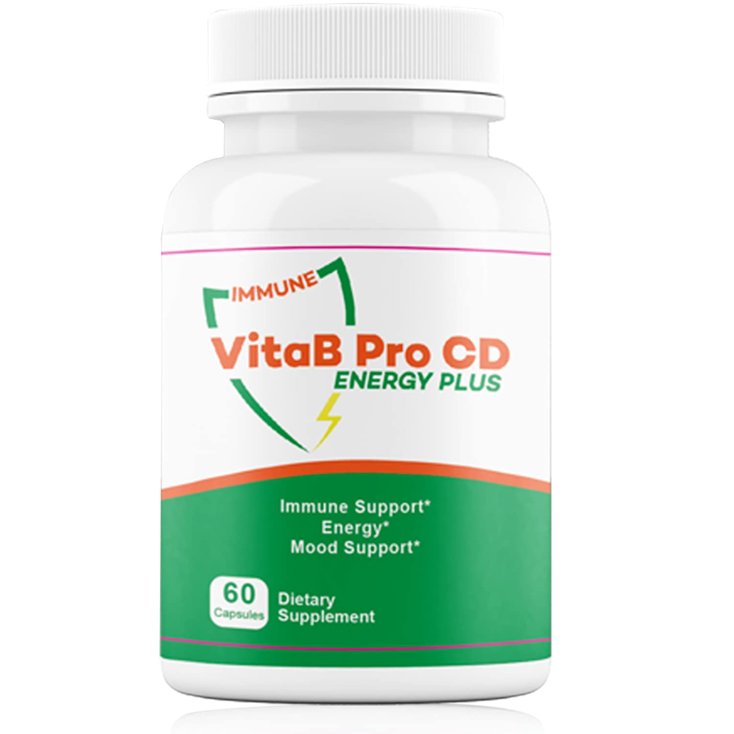 VitaB Pro CD Energy Plus - 6 in 1 Natural Energy & Immune Booster, Mood Balance