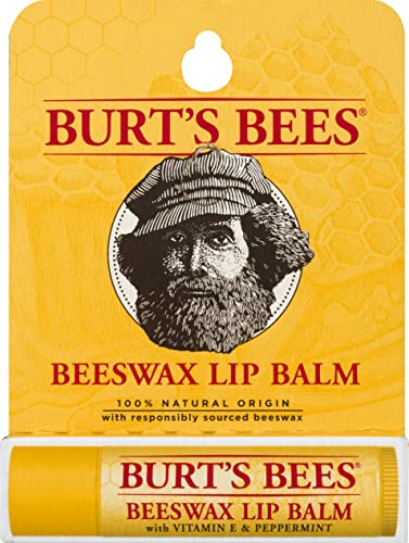 Burt's Bees 100% Natural Lip Balm, Beeswax Blister Box, 0.15 Ounce