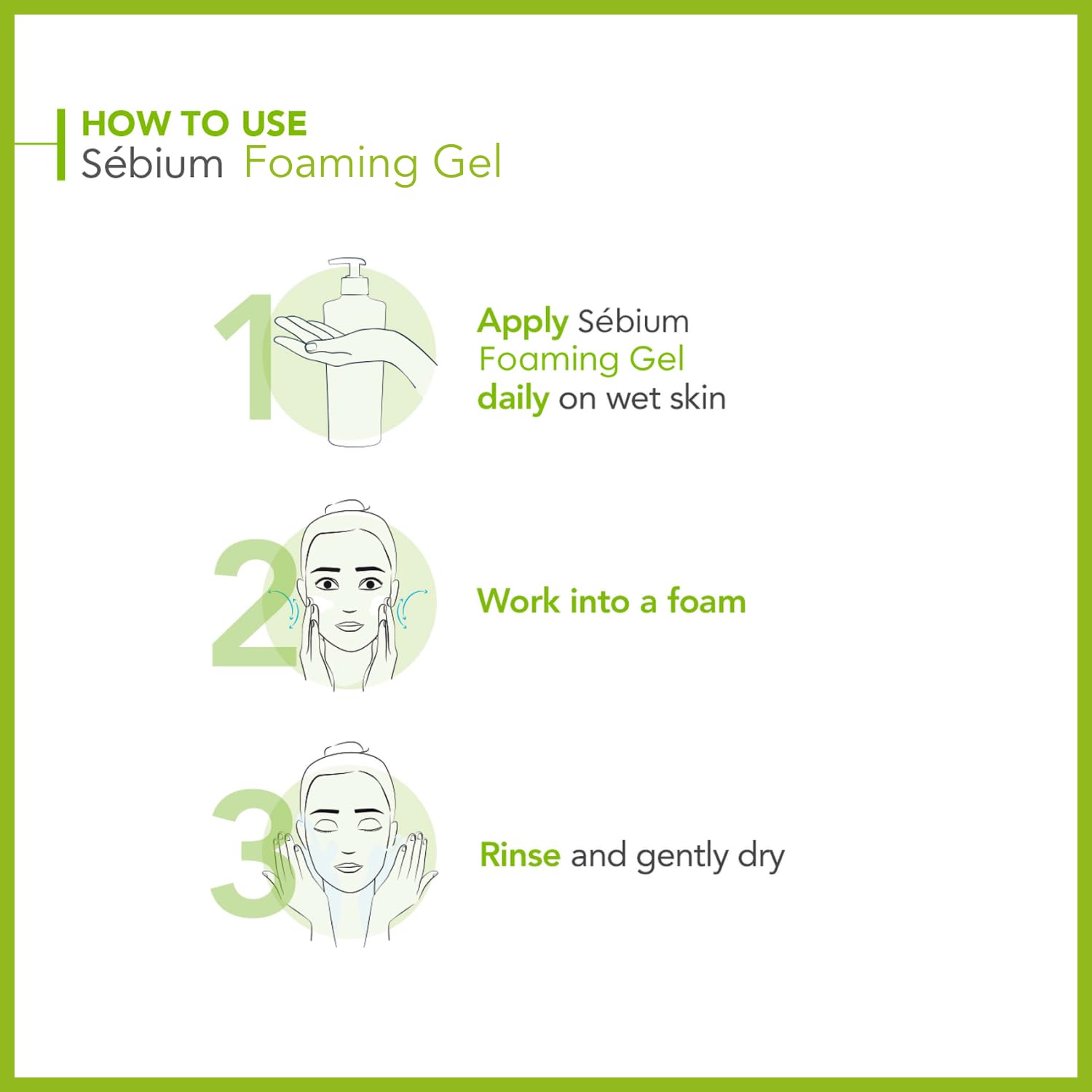 Bioderma - Sébium - Foaming Gel Pump - Cleansing and Make-Up Removing - Skin Purifying - for Combination to Oily Skin 16.91 Fl Oz (Pack of 1)