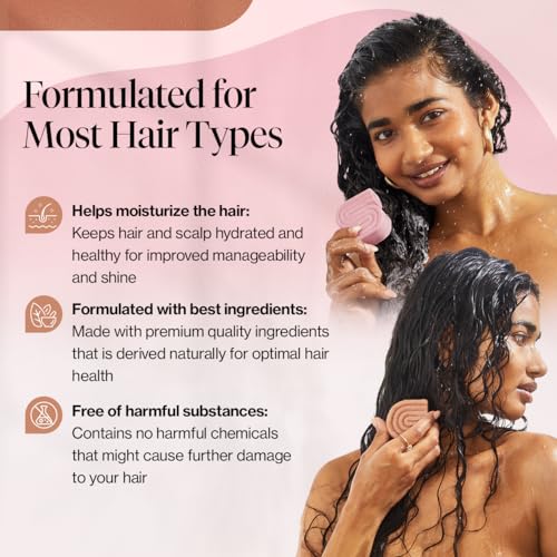 Kitsch Castor Oil Shampoo & Shea Butter Conditioner Bar - Vegan & All Natural Solid Bar | Hydrating & Moisturizing Soap, Paraben-Free, Made in USA - 2pcs