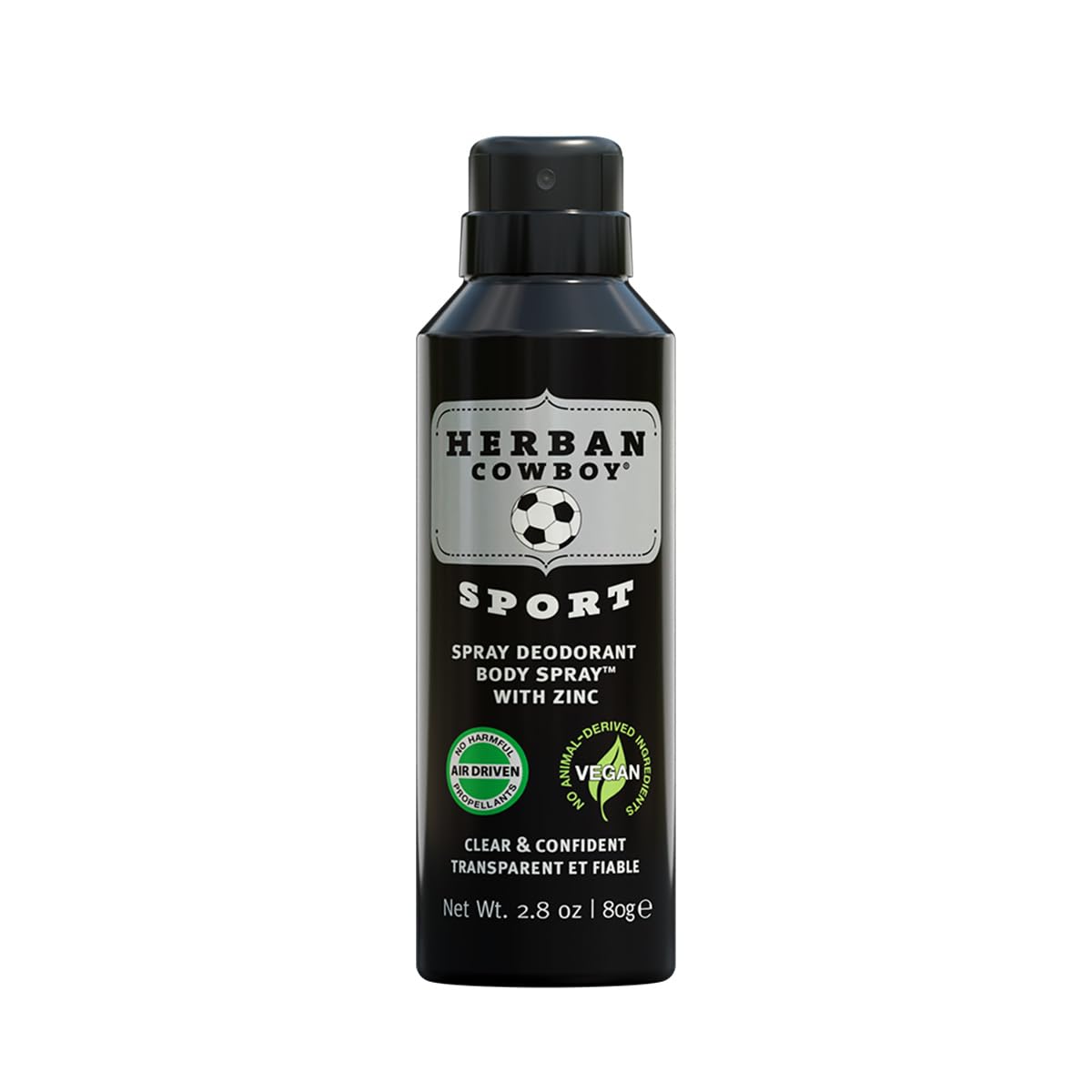 Herban Cowboy Sport Maximum Protection Dry Spray Deodorant Body Spray