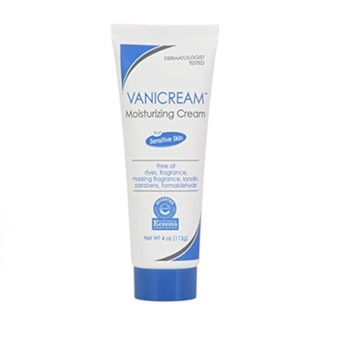 Vanicream Moisturizing Skin Cream | For Sensitive Skin | Soothes Red, Irritated, Cracked, or Itchy Skin | Dermatologist Tested | Fragrance and Paraben Free | 4 Ounce
