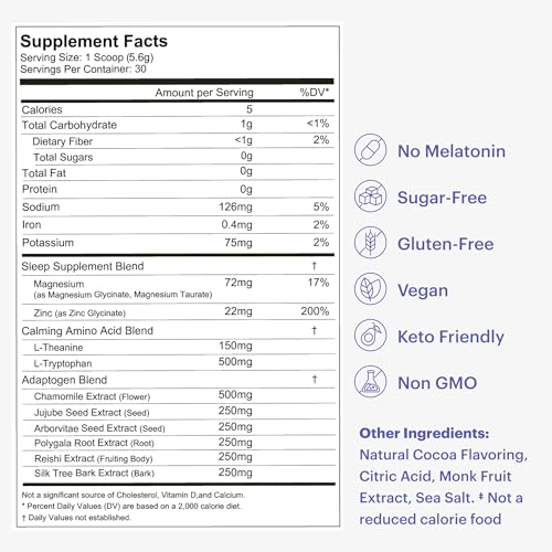 MoonBrew | The Magnesium Sleep Aid | Natural Melatonin-Free Sleep Aid | Magnesium Glycinate & Taurate | Deliciously Dreamy Sleep. Every Night