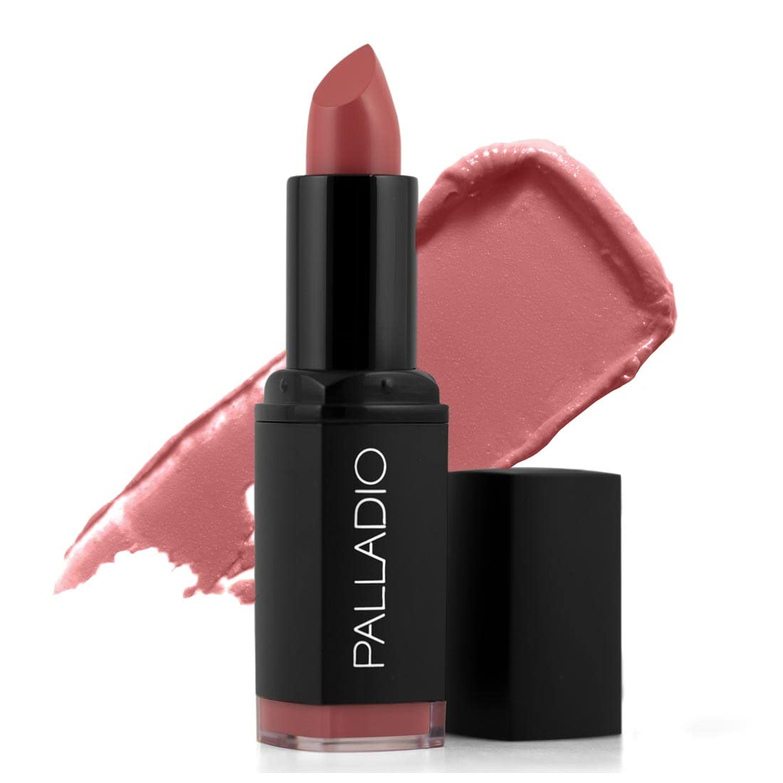 Palladio Beauty Matte Lipstick - Rich Pink, Long Lasting Lip Shade with Creamy Smooth Finish and Velvet Luxe Look - Lady Rose Color (3.7 g)