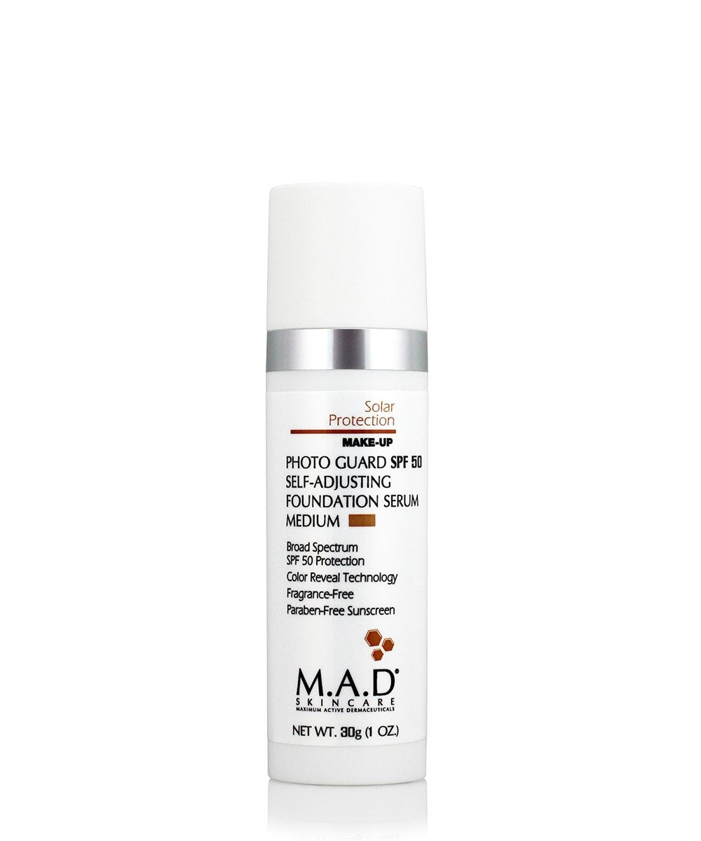 M.A.D Skincare Photo Guard SPF 50 Broad Spectrum Self-Adjusting Foundation Serum - Medium - by Maximum Active Dermaceuticals