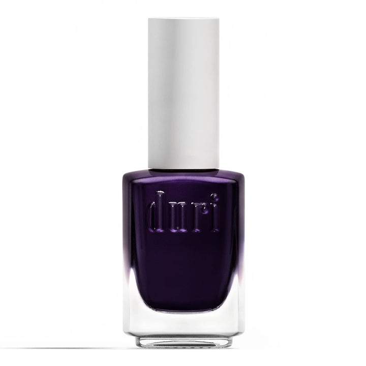 Duri Nail Polish, 572 Purple Rain, Dark Shimmer Purple Lacquer Opaque Coverage, 0.5 fl.oz.