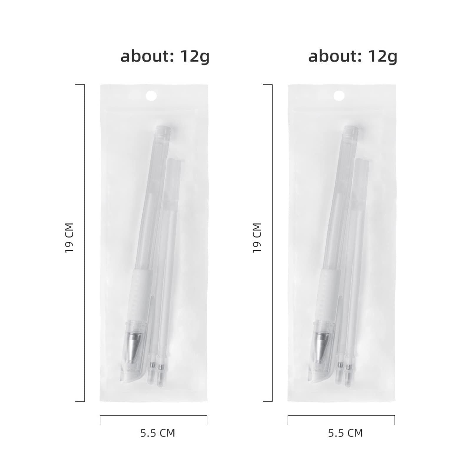 TEONEI Eyebrow microblading Marker Pen,Skin Marker Pen,Eyebrow Permanent Makeup Position Mapping Mark Tools (White)