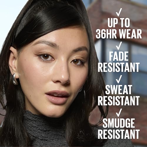 Maybelline Tattoo Studio Automatic Gel Pencil Waterproof Eyeliner, Blendable, Smudge Resistant, Matte Eyeliner For Up To 36HR Wear, Pitch Black (Smokey Black), Packaging May Vary