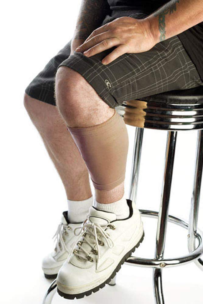 Tatjacket Tattoo Cover Up Concealer Sleeve, Upper Arm or Calf coverage, UPF 50 Protection, Slip Free, for Men & Women (Unisex), 2 Pack MEDIUM, BROWN