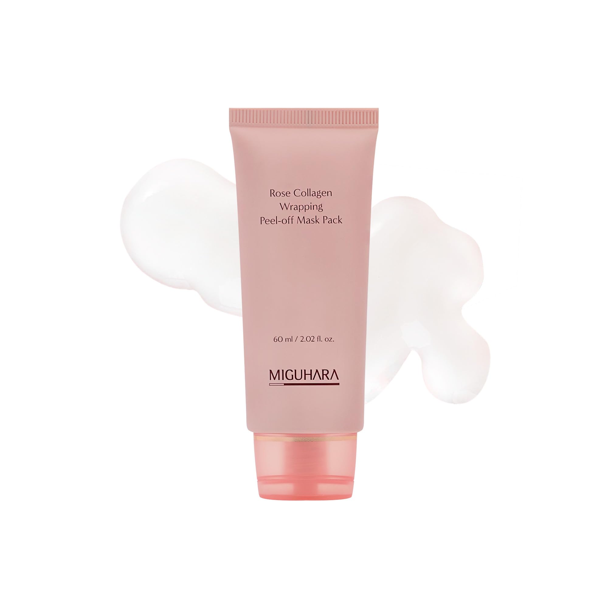 MIGUHARA Rose Collagen Wrapping Peel-off Mask Pack | Korean Skincare Mask Pack (60ml/2.02 fl.oz.)
