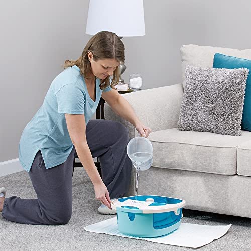 HoMedics Shower Bliss Foot Spa, Shower massage water jets, Pedicure center with 3 attachments, Toe-touch control, FB-625H