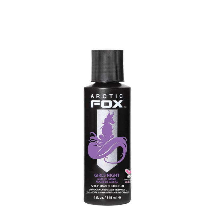 ARCTIC FOX 100% VEGAN GIRLS NIGHT SEMI PERMANENT HAIR COLOR DYE 4 OZ by Arctic Fox