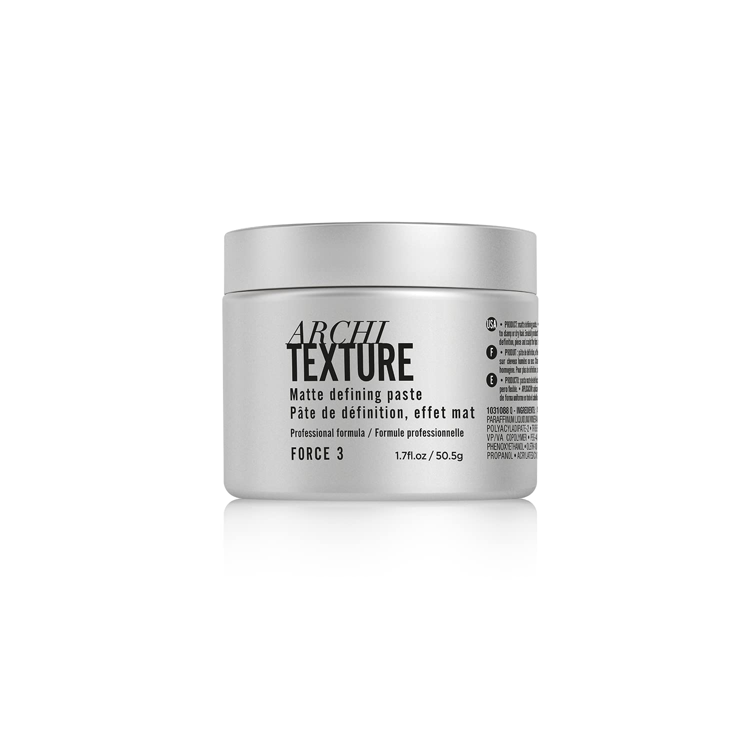 L'Oréal Professionnel Architexture - Medium Hold Texturizing Pomade, Creates Texturized Structure and Matte Definition, for All Hair Types