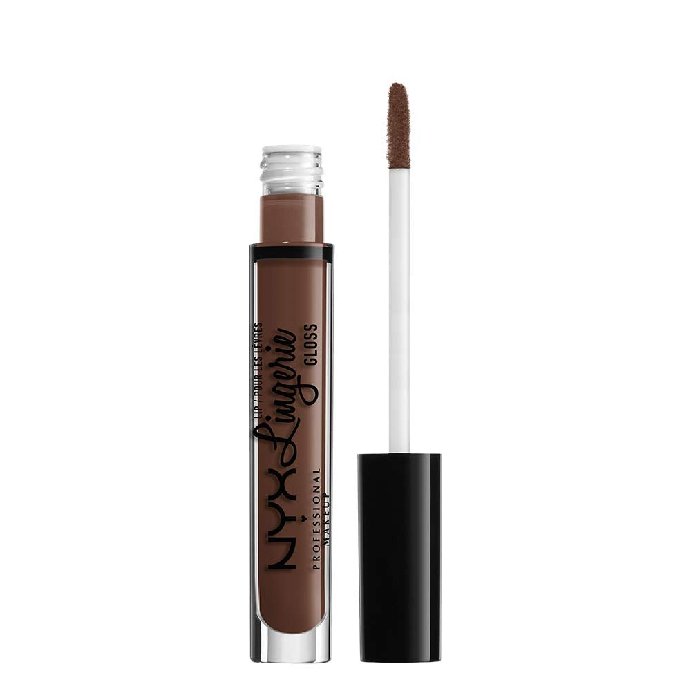 Nyx Professional Makeup Lip Lingerie Gloss, Milk Chocolate Brown, 0.11 Ounce