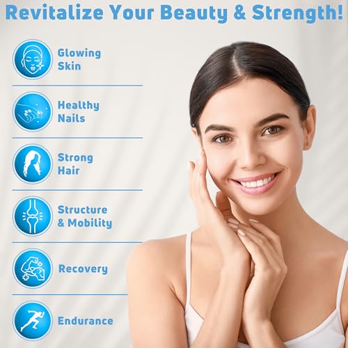NUELATION Unflavored Collagen Peptides Protein Powder 1LB, 45 Servings - Type 1 & 3 Hydrolyzed Bovine Collagen Peptides Powder for Skin, Hair, Nail & Structure Support