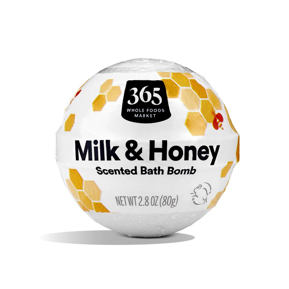 365 by Whole Foods Market, Fizzing Bath Bomb, Milk & Honey, 2.8 Ounce