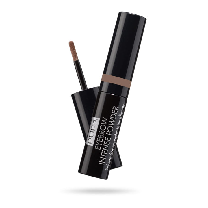 Pupa Milano Eyebrow Intense Powder - Incredible Loose Powder For Full and Intensified Brows - With a Natural Finish, Ultra-Fine Texture and Buildable Results - 002 Brown - 0.035 Oz