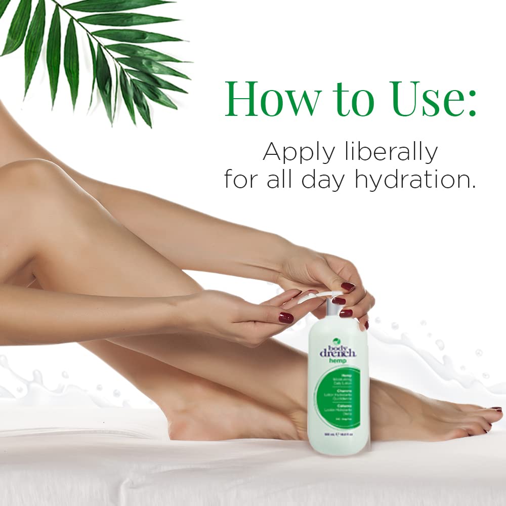 Body Drench hemp Moisturizing Lotion, 16.9 Ounce