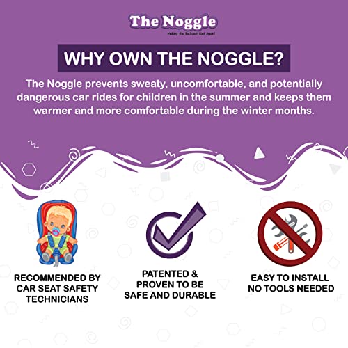 NOGGLE, 6ft - Kids Personal Air Conditioning System, Made in USA, Directs Cool Air to Children in The Backseat - Air Conditioning Vent Hose for Vehicles, Making The Back Seat Cool Again - Black