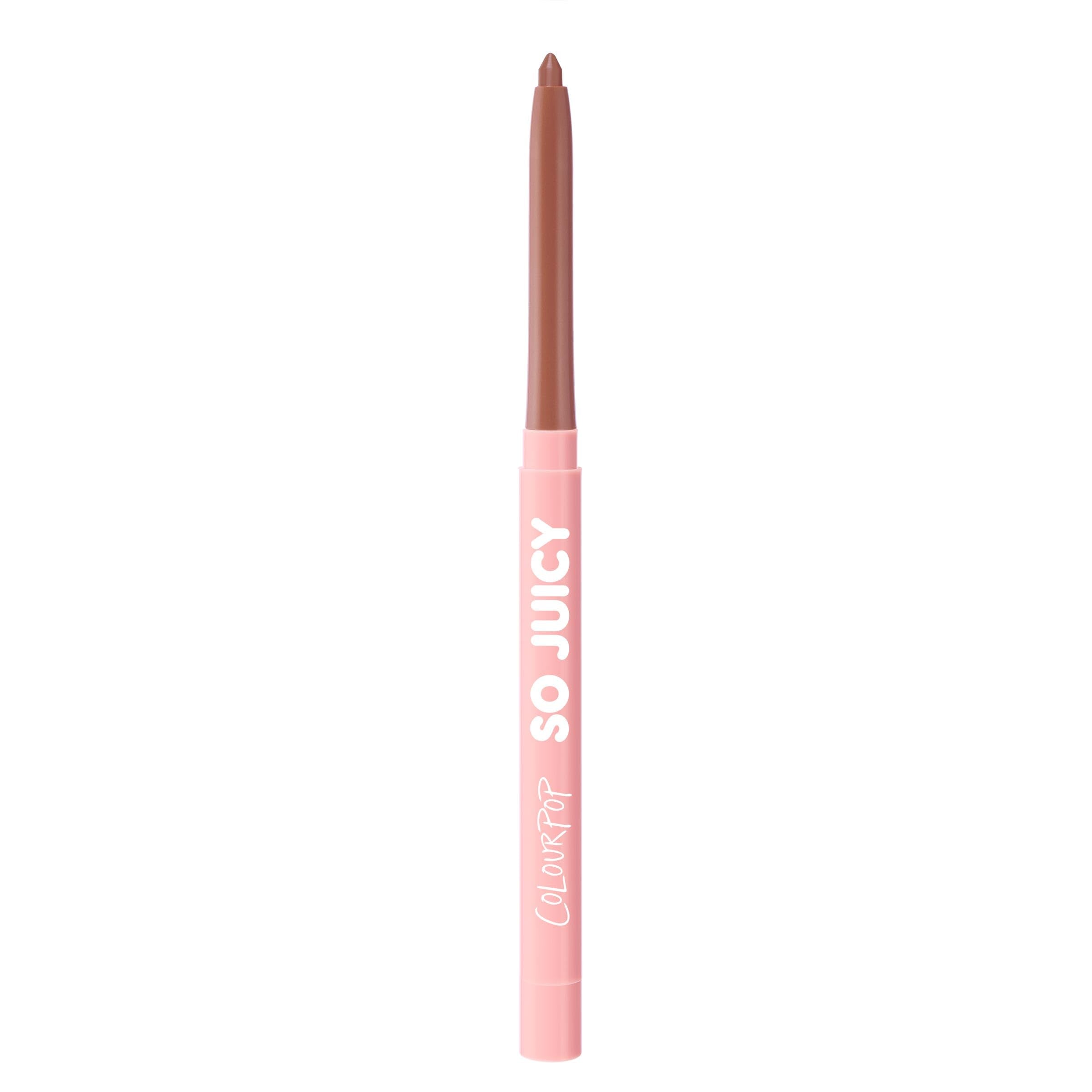 ColourPop So Juicy Plumping Lip Liner with Peptides - Long Lasting Lip Liner for Visibly Plumped & Shaped Lips - Enriched with Smoothing Ceramides & Peppermint - Tease (0.01 oz)