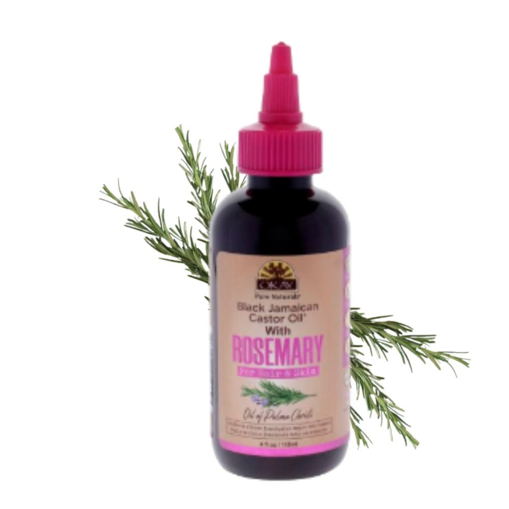 Okay Black Jamaican Castor Oil with Rosemary, 4 Ounce