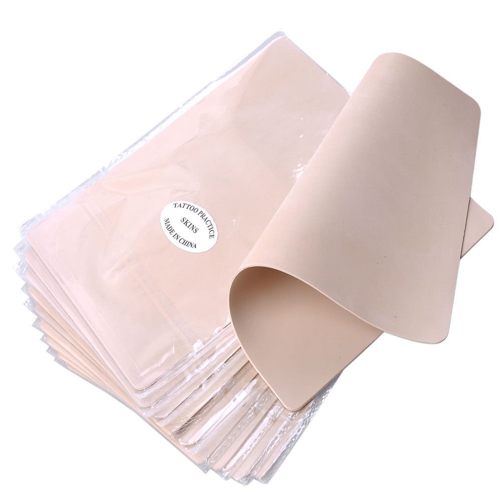 PFT 10pcs High Quality Tattoo 8 x 6 Blank Practice Skin for Beginners and Experienced Artists