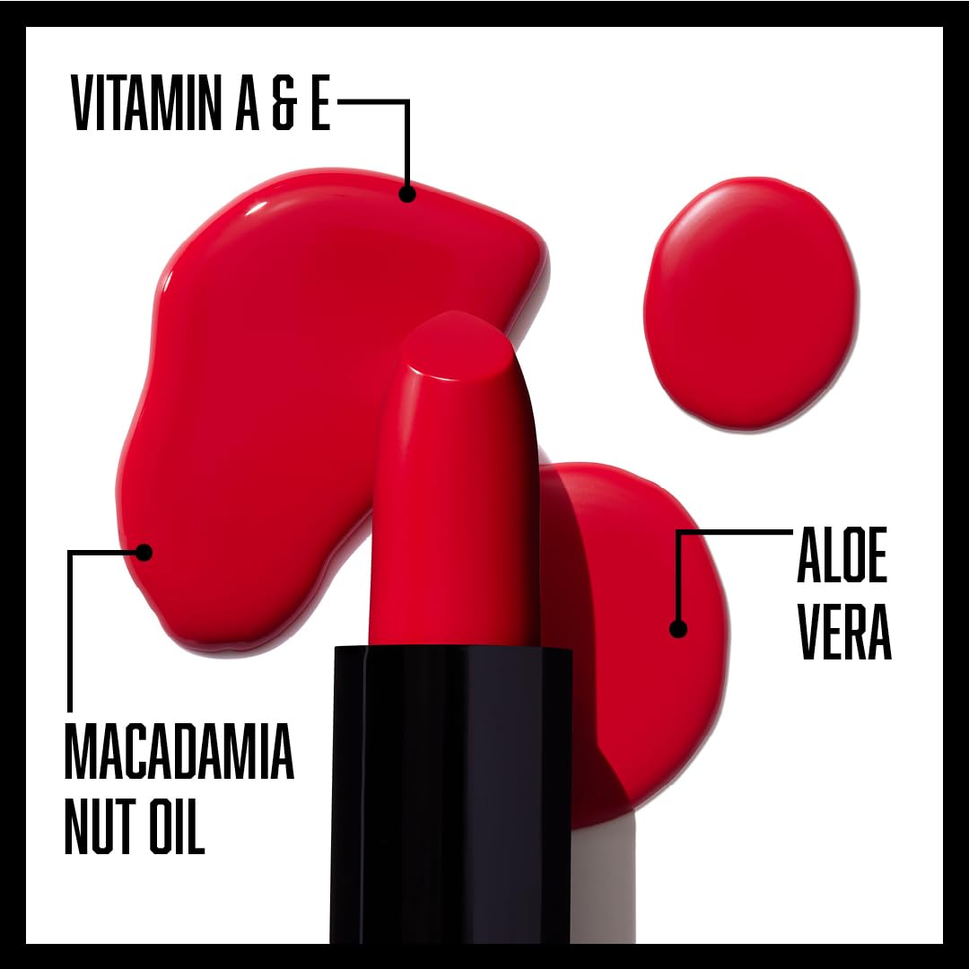 wet n wild Silk Finish Lipstick, Hydrating Rich Buildable Lip Color, Formulated with Vitamins A,E, & Macadamia for Ultimate Hydration, Cruelty-Free & Vegan - A Short Affair