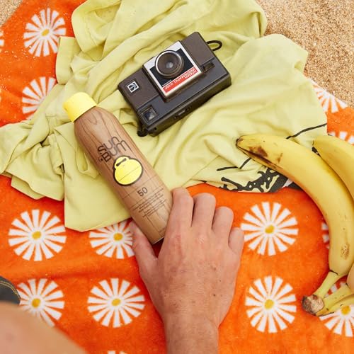 Sun Bum Original SPF 50 Sunscreen Spray Vegan and Hawaii 104 Act Compliant (Octinoxate & Oxybenzone Free) Broad Spectrum Moisturizing UVA/UVB Sunscreen with Vitamin E 6 oz, natural