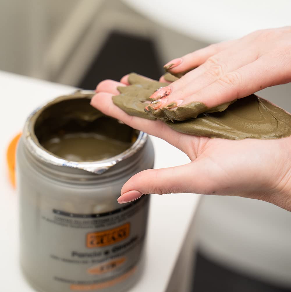 GUAM Anti Cellulite Stomach Wraps, INFRARED Body Wrap for Flat Tummy, FIR Tummy Wrap Cellulite Remover, Belly Cellulite Treatment, Stomach Skin Firming and Tightening Body Mud (2.2LB)