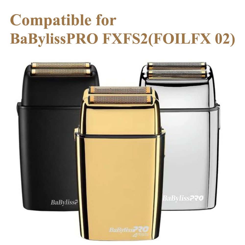 FXRF2 Replacemnet Foil/Cutter fit for BaBylissPRO Barberology FXFS2 (FOILFX 02) Models (Silver)