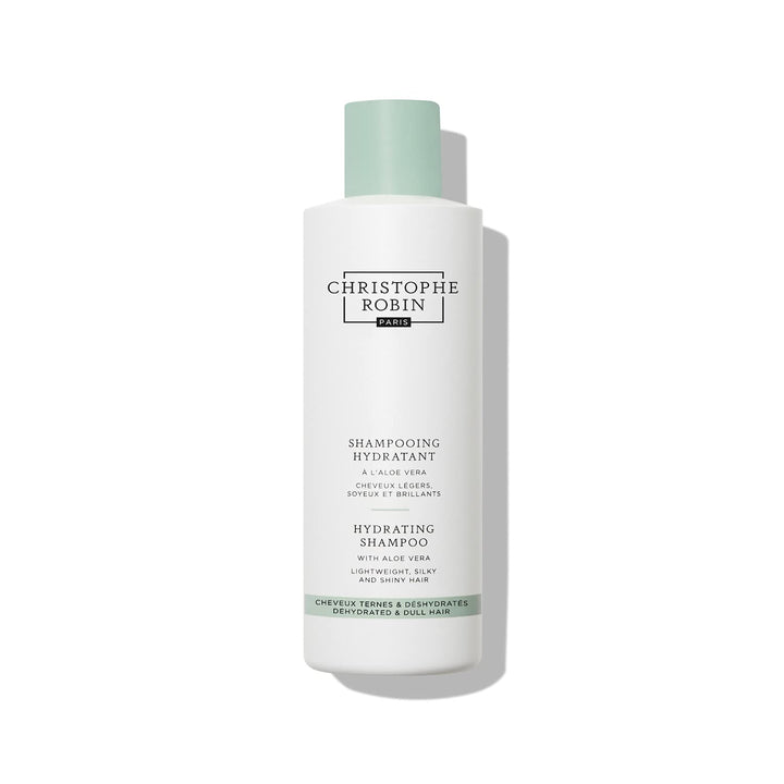 Christophe Robin Hydrating Shampoo With Aloe Vera - Lightweight Ultra-Hydrating - for Dry, Dull Hair 8.4 fl. oz